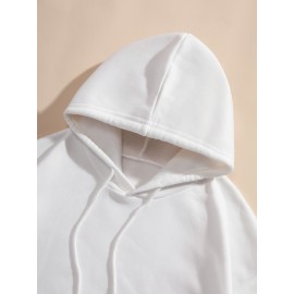 Women's Oversized Grey Bear Face & Joyful Face Full-Body Print Hooded Sweatshirt - Cute Bear Graphic Sweater, Relaxed H-Line Fit, Machine Washable Casual Streetwear for all-Season (Pullover Hoodie)