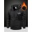 Men'S Fleece Hooded Jacket for Autumn And Winter, Featuring a Print Design of Wings And a Crown, Warm And Comfortable with Skin-Friendly Front Pockets And a Full Zipper. This Stylish And Versatile Hoodie Is Machine Washable And Available in Various