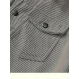 Pearson OBM Autumn/Winter New Men's Vintage Corduroy Workwear Jacket, Trend Texture Versatile Outer Coat for Stylized Gentlemen