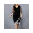 Elegant Velvet Sequined Mesh Dress for Women | Large-Sized, Irregular Pattern, See-Through Design, Perfect for Parties and Weekend Casual