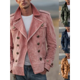Men'S Casual Fashion Jacket for Autumn and Winter | Non-Stretch Fabric, Hooded, Fiber Lining, Solid Color, Zipper Details