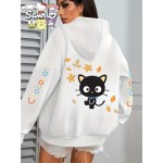 Sanrio Anime Characters Hoodie - Kawaii Pop Culture Streetwear, Cozy Oversized Unisex Sweatshirt with Pockets, Women's & Men's Cute Character Jacket for Year-Round